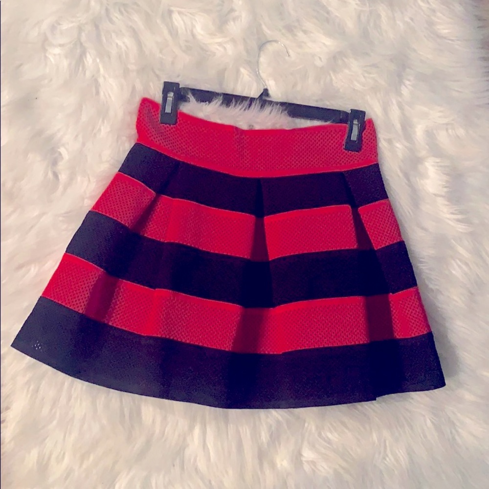 Red & black skirt